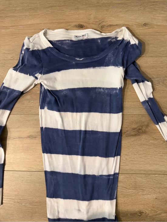 Michael Stars Tops - Michael Stars Navy and White Striped long sleeve top